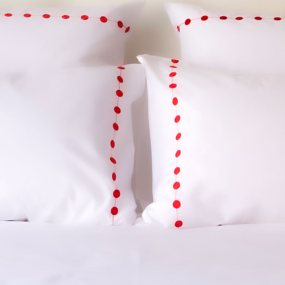 Linge de maison<br />
Taie d'oreiller Angie Marrakech - Collection Pearl