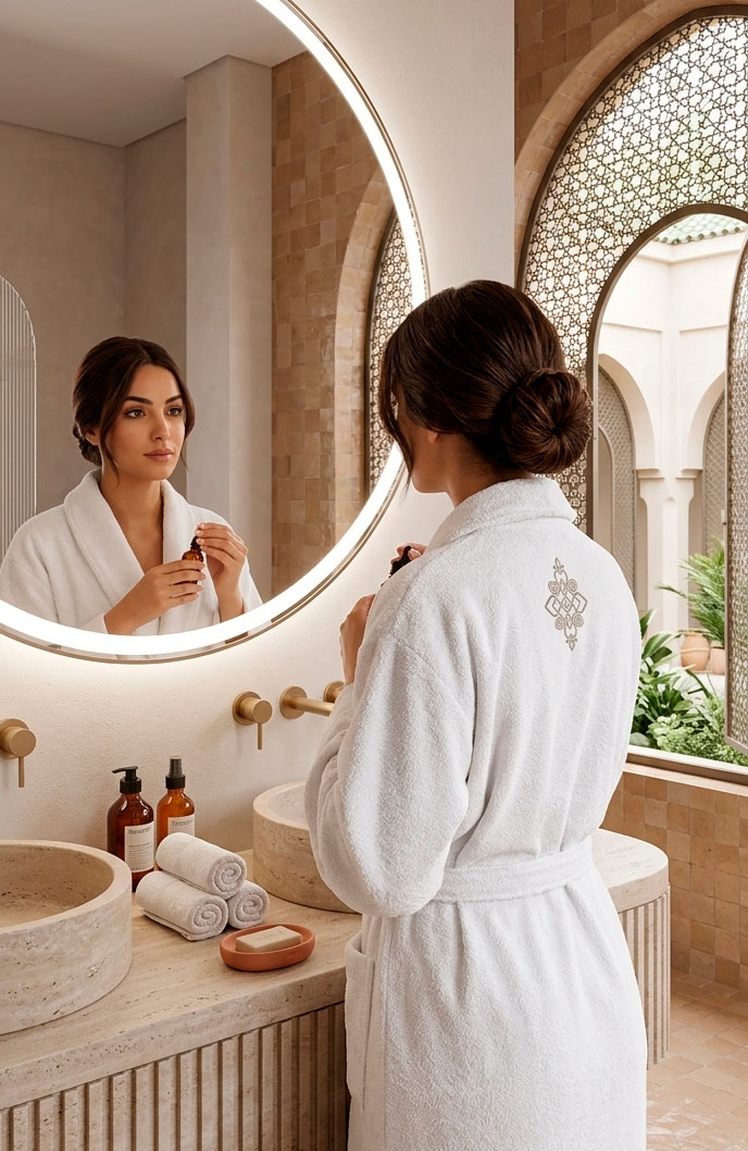 Linge de bain Harmony Marrakech<br />
Angie Sidi-Ghanem