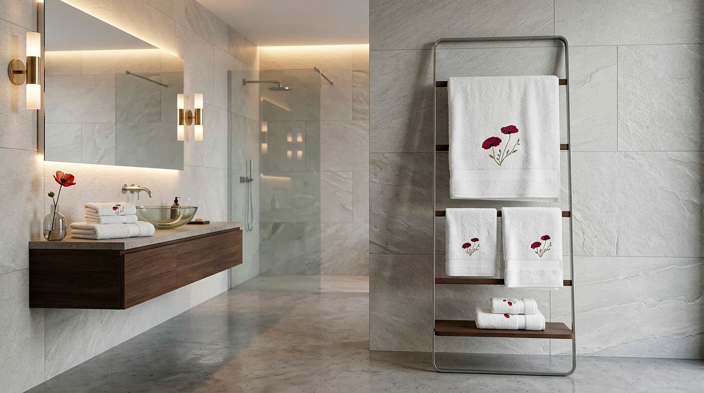 Linge de bain Marrakech Angie Collection Coquelicot