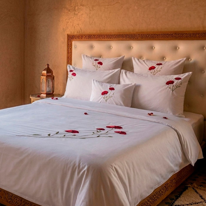 Linge de lit Coquelicot
Maison Angie