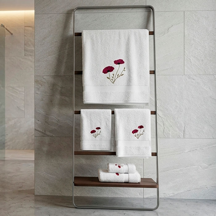 Linge de bain - Collection Coquelicot